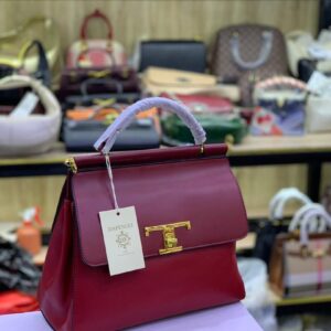 DAFENGLI DESIGNER HANDBAG WITH T GOLD STRAP