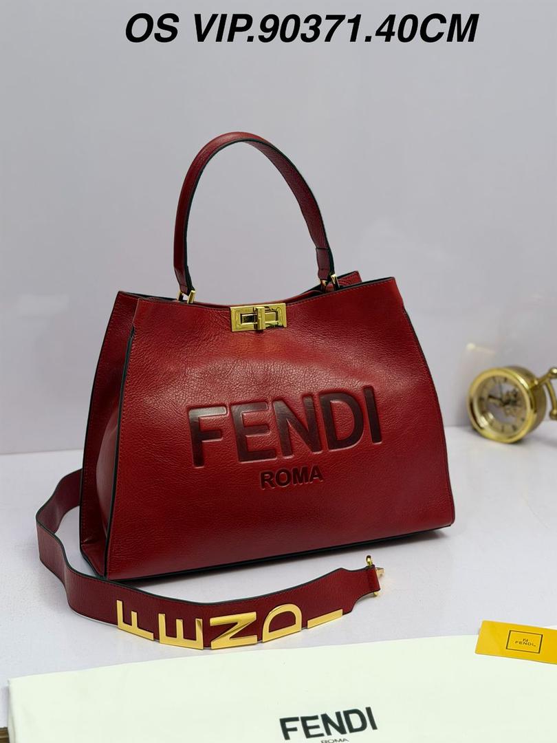 FENDI ROMA DESIGNER LEATHER BAG WITH STRAP
