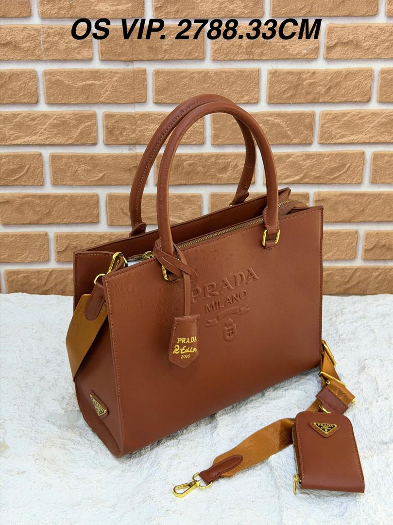 PRADO MILANO LEATHER HANDBAG