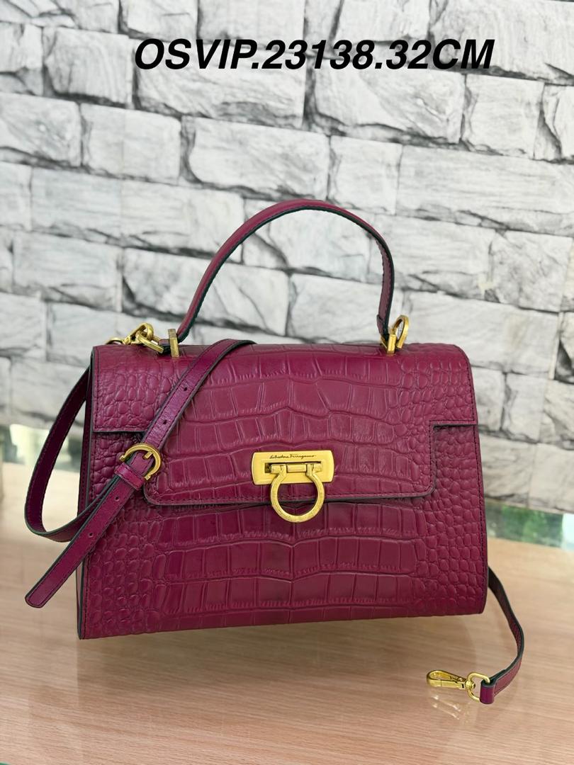 Ferragamo Gancini Top Handle Bag